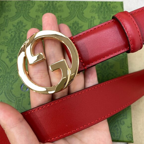 Women’s Gucci,GG red belt,80 cm made in Italy - Picture 3 of 6